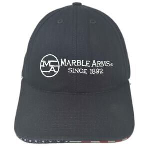 Graffiti Baseball Cap Black OS Strapback Marble Arms Since 1892 USA Made Hat